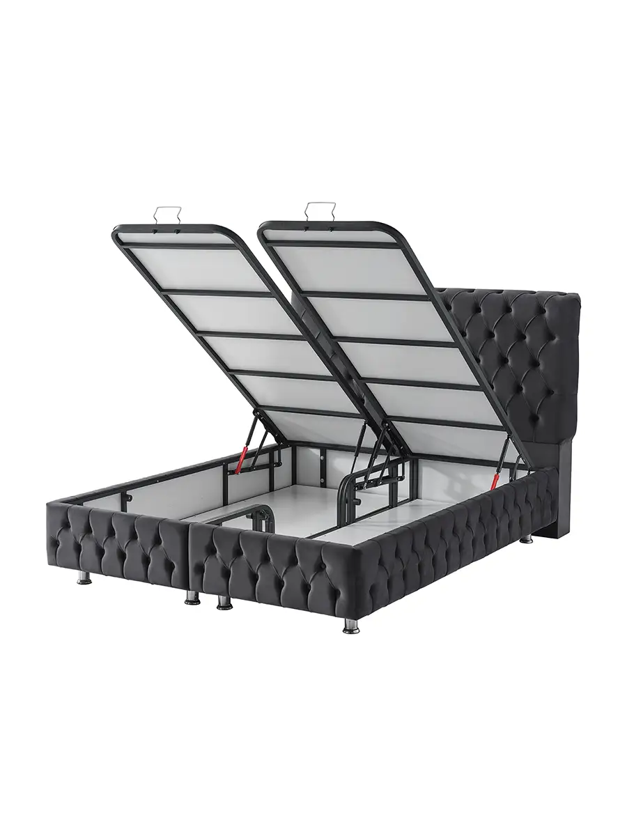 Boxspringbett Silver Dortmund – Komfort Bett mit Stauraum – Bild 2