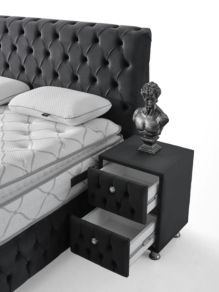 Boxspringbett Silver Dortmund – Komfort Bett mit Stauraum – Bild 4