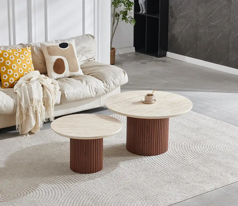 calypso wood keramik couchtisch 2 teilig